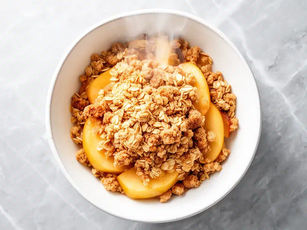 Apple Cinnamon Crisp: 5-Step Easy Homemade Dessert 4 apple cinnamon crisp preparation steps