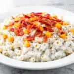 bacon cheddar ranch pasta salad - featured image