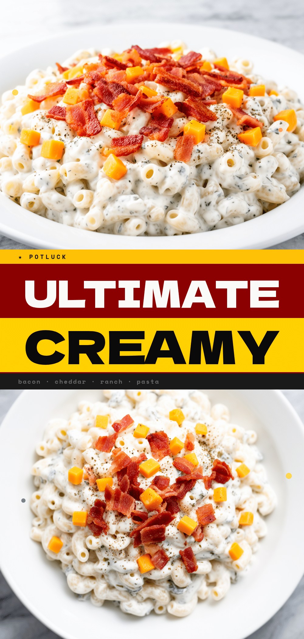 Labor Day Bacon Cheddar Ranch Pasta Salad: Easy Side Dish 5 bacon cheddar ranch pasta salad recipe