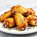 baked lemon pepper chicken wings - featured image