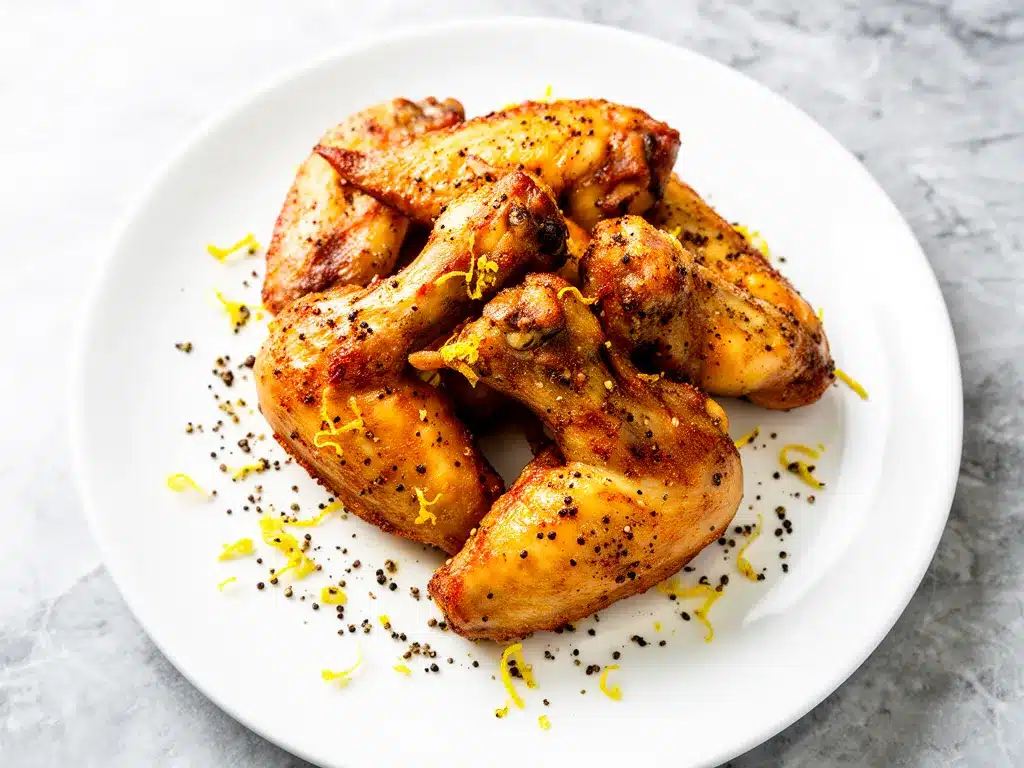 Baked Lemon Pepper Chicken Wings: 15 Min Easier Takeout 4 baked lemon pepper chicken wings preparation steps