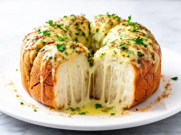 Home 7 Cheesy Garlic Pull-Apart Bread Rolls - featured image
