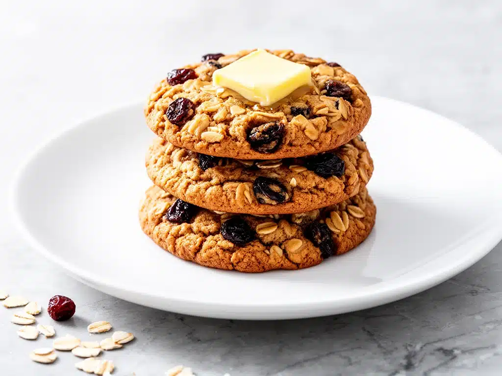 Chewy Brown Butter Oatmeal Raisin Cookies - featured image