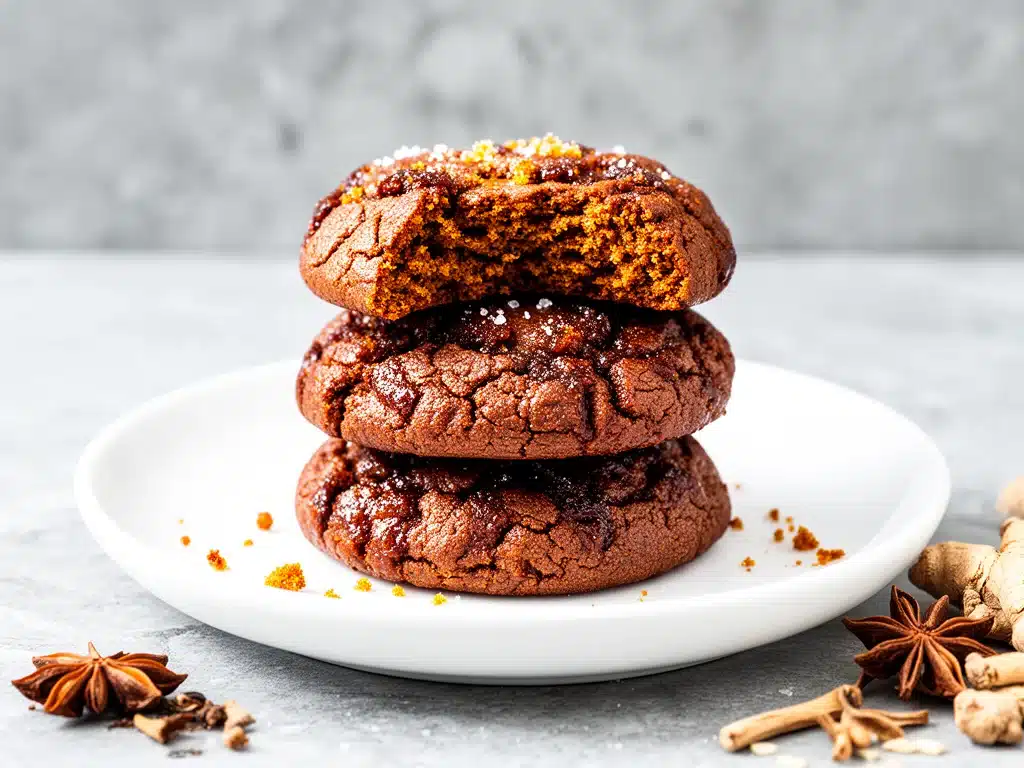 chewy molasses ginger cookies - featured image
