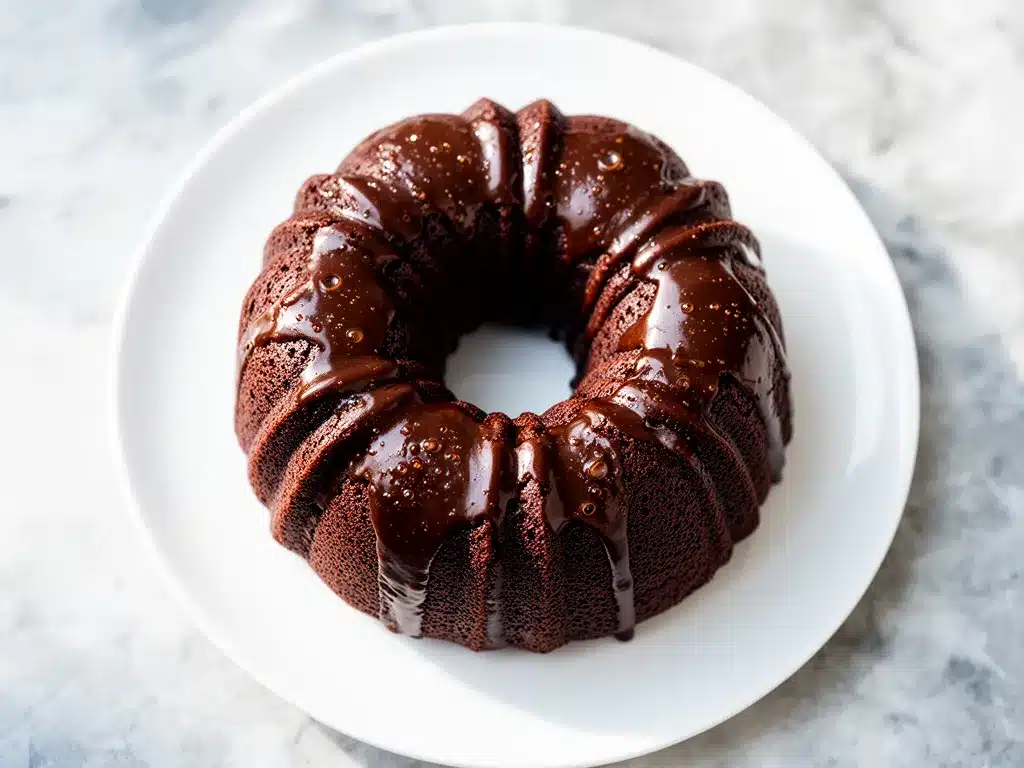 Chocolate Espresso Bundt Cake: Best Easy Coffee Glaze 4 chocolate espresso bundt cake preparation steps