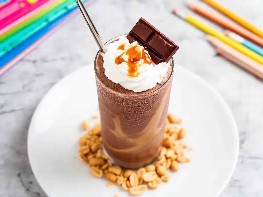 Back-to-School Chocolate Peanut Butter Protein Shake for Kids: 5-Min Easy Recipe 4 Chocolate Peanut Butter Protein Shake preparation steps