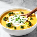 Copycat Broccoli Cheddar Soup - featured image