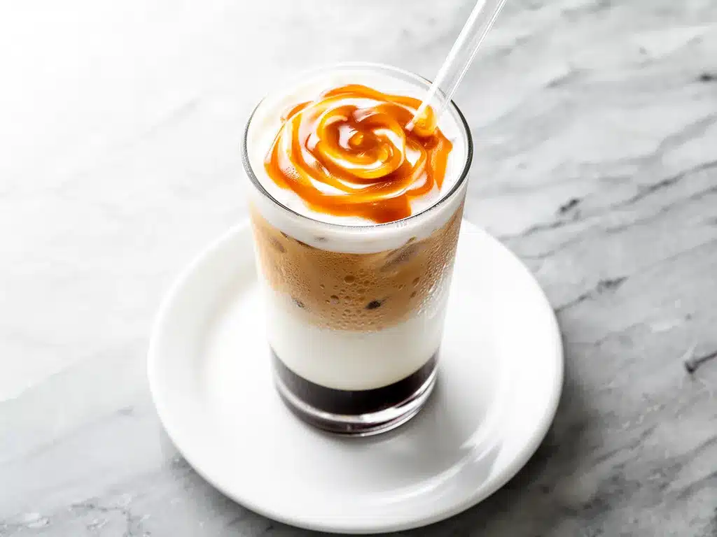 Copycat Iced Caramel Macchiato: Best Recipe at Home 4 Copycat Iced Caramel Macchiato preparation steps