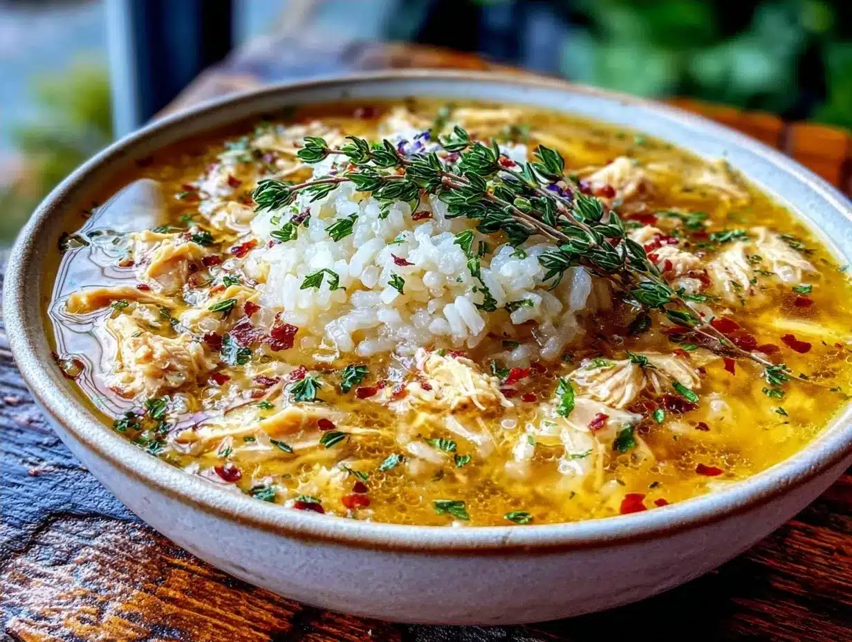 Cozy Autumn Chicken and Rice Soup: 15min Weeknight Dinner 4 cozy autumn chicken and rice soup preparation steps