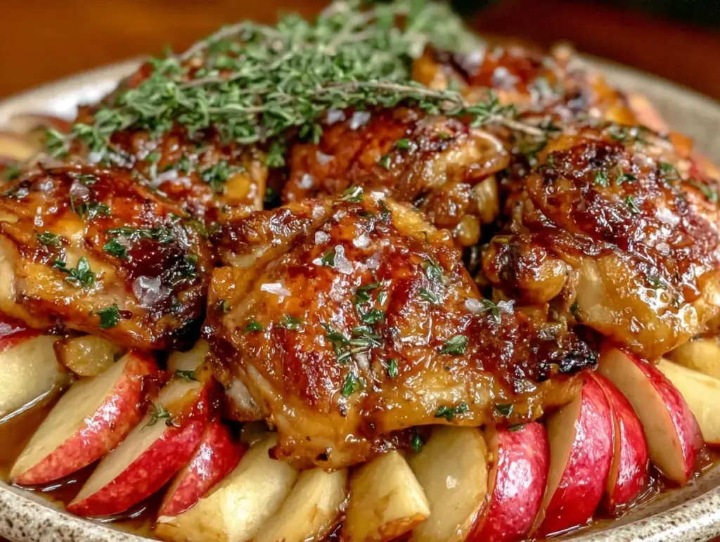 cozy fall chicken thighs - featured image