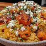 cozy fall orzo salad - featured image