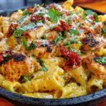 creamy chicken pasta skillet - featured image