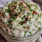 creamy garlic herb buttermilk salad dressing - featured image
