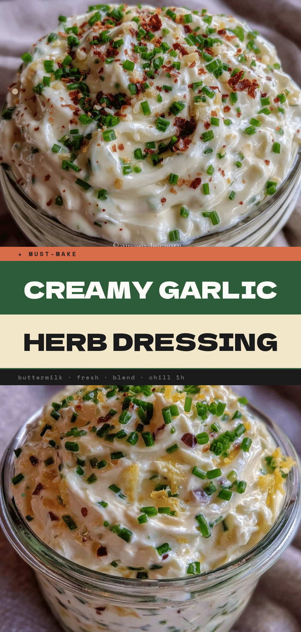 Creamy Garlic Herb Buttermilk Salad Dressing: Easy 5pm Dinner 5 creamy garlic herb buttermilk salad dressing recipe