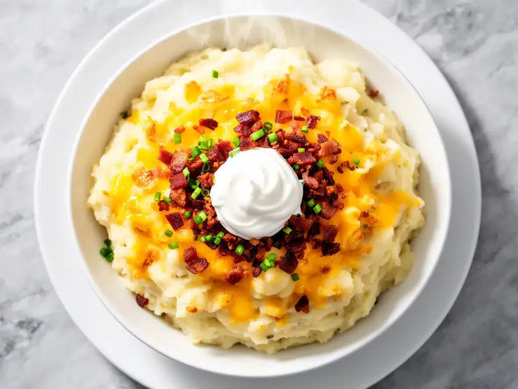 Creamy Loaded Mashed Potato Casserole: 5-Step Easy Side Dish 4 creamy loaded mashed potato casserole preparation steps