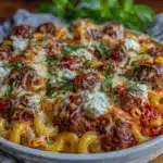 creamy ricotta baked ziti - featured image