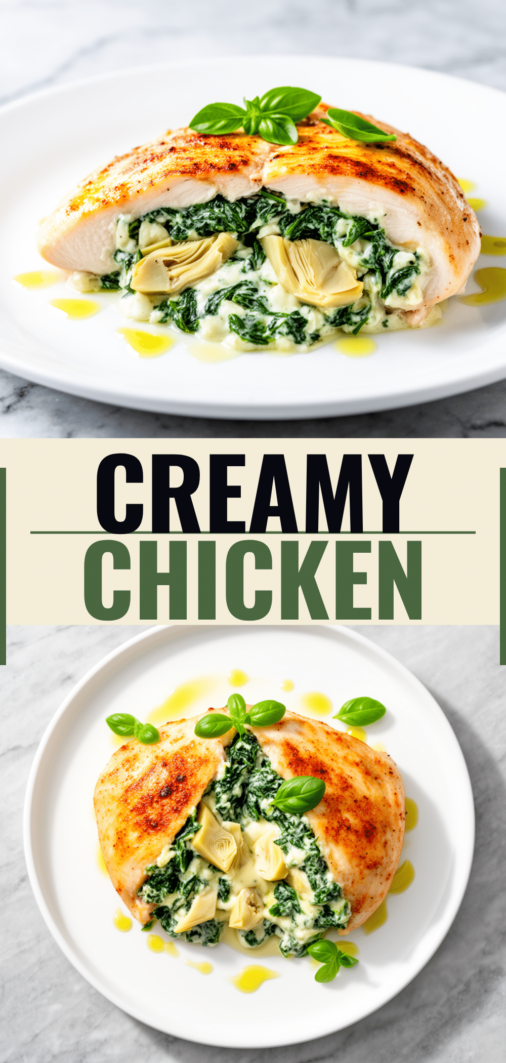 Creamy Spinach Artichoke Stuffed Chicken: Best Easy Copycat Recipe 5 creamy spinach artichoke stuffed chicken recipe