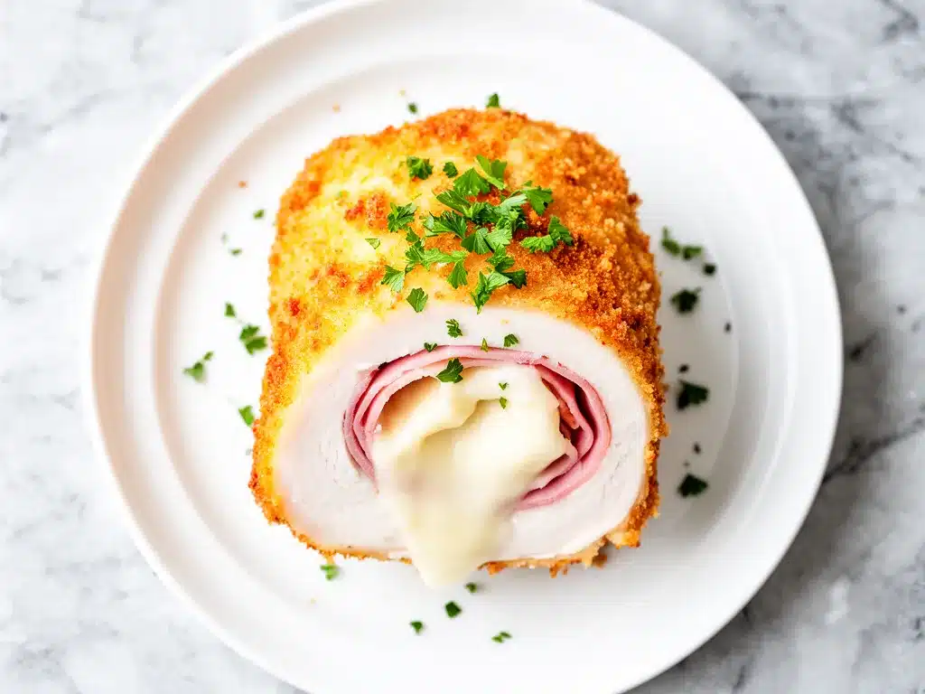 Crispy Baked Chicken Cordon Bleu: Easy Recipe 4 crispy baked chicken cordon bleu preparation steps
