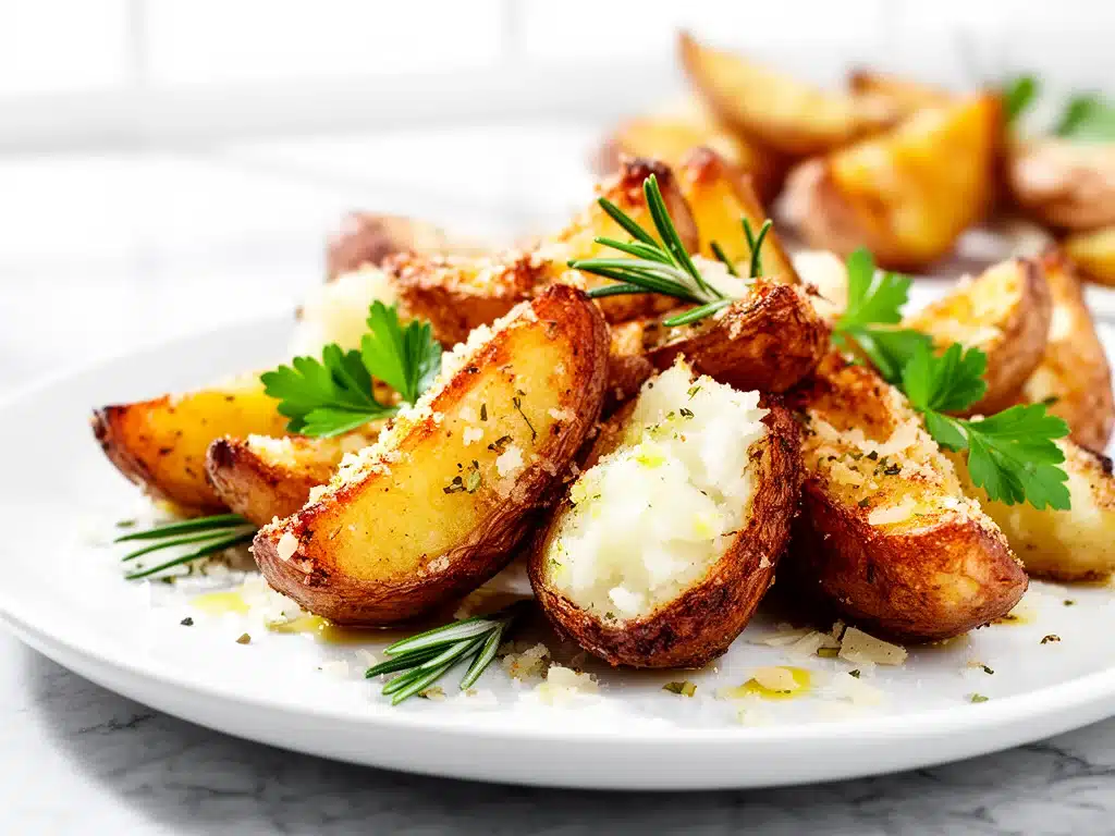 Crispy Parmesan Roasted Potatoes - featured image