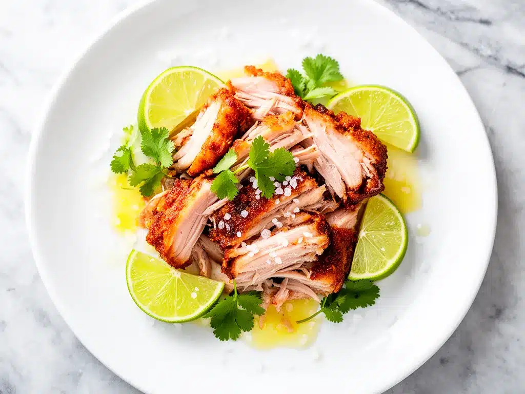 Crispy Pork Carnitas with Lime: 5 Easy Steps 4 Crispy Pork Carnitas with Lime preparation steps