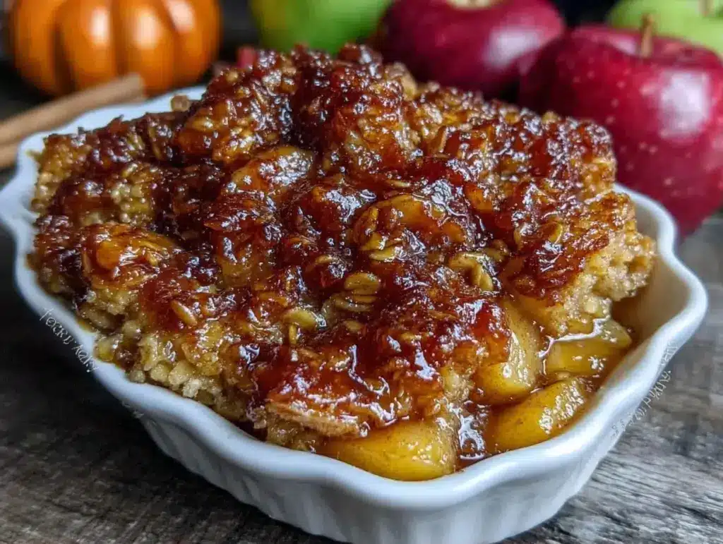 easy apple crisp - featured image