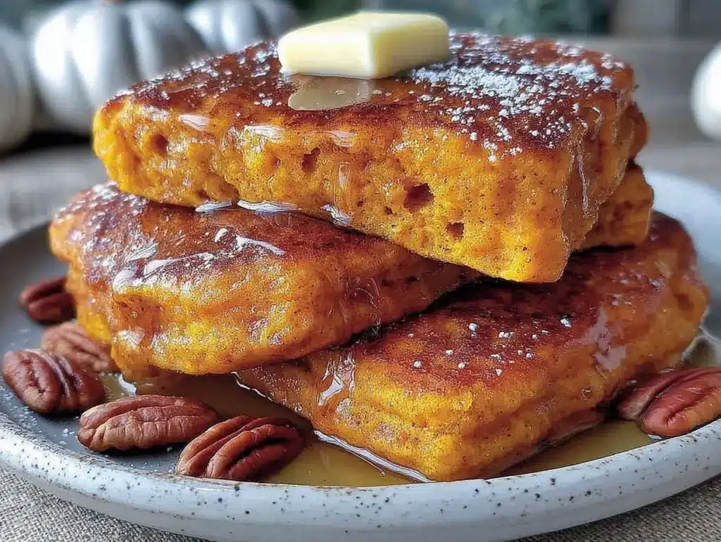 fall breakfast pumpkin pancakes - featured image