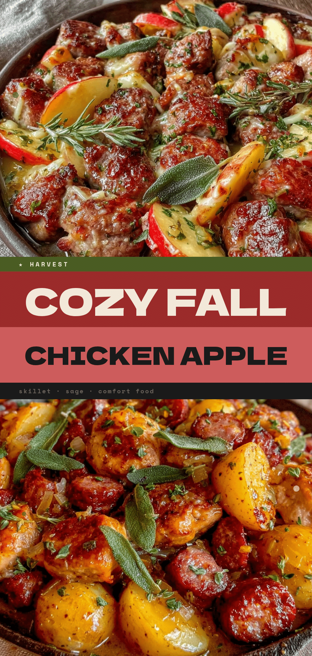 Fall Chicken & Apple Sausage Skillet: 5pm Dinner Win 5 Fall Chicken and Apple Sausage Skillet recipe