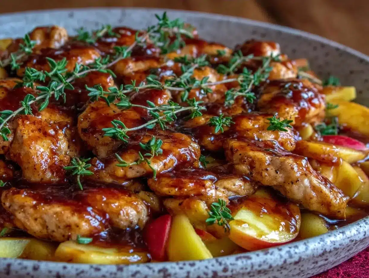 Fall Chicken Breast Skillet with Apple Cider Glaze 4 fall chicken breast skillet with apple cider glaze preparation steps