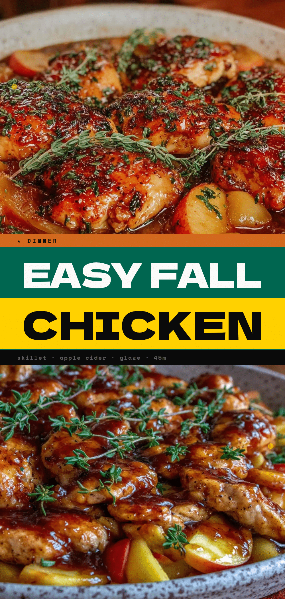 Fall Chicken Breast Skillet with Apple Cider Glaze 5 fall chicken breast skillet with apple cider glaze recipe