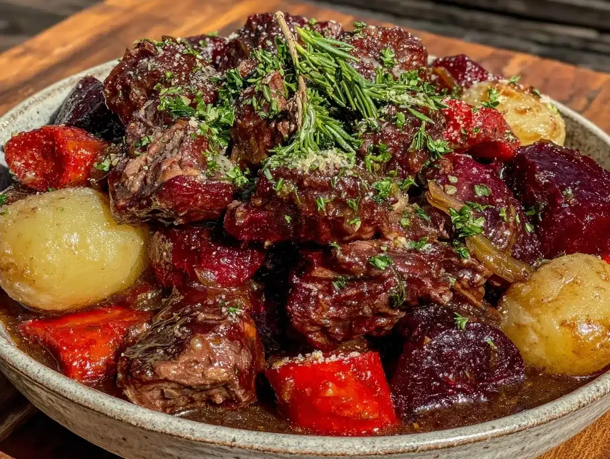 Fall Crockpot Beef Stew: 5pm Easy Dinner 4 fall crockpot beef stew preparation steps
