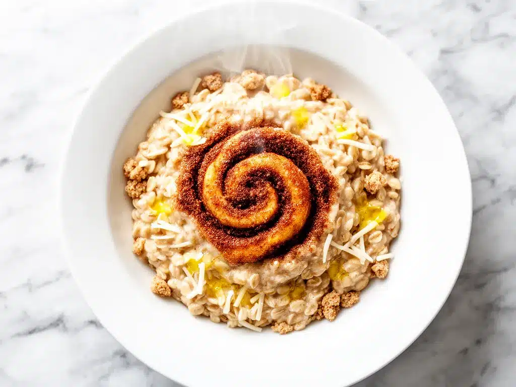 Fluffy Cinnamon Roll Baked Oatmeal: Easy Weekend Breakfast 4 fluffy cinnamon roll baked oatmeal preparation steps
