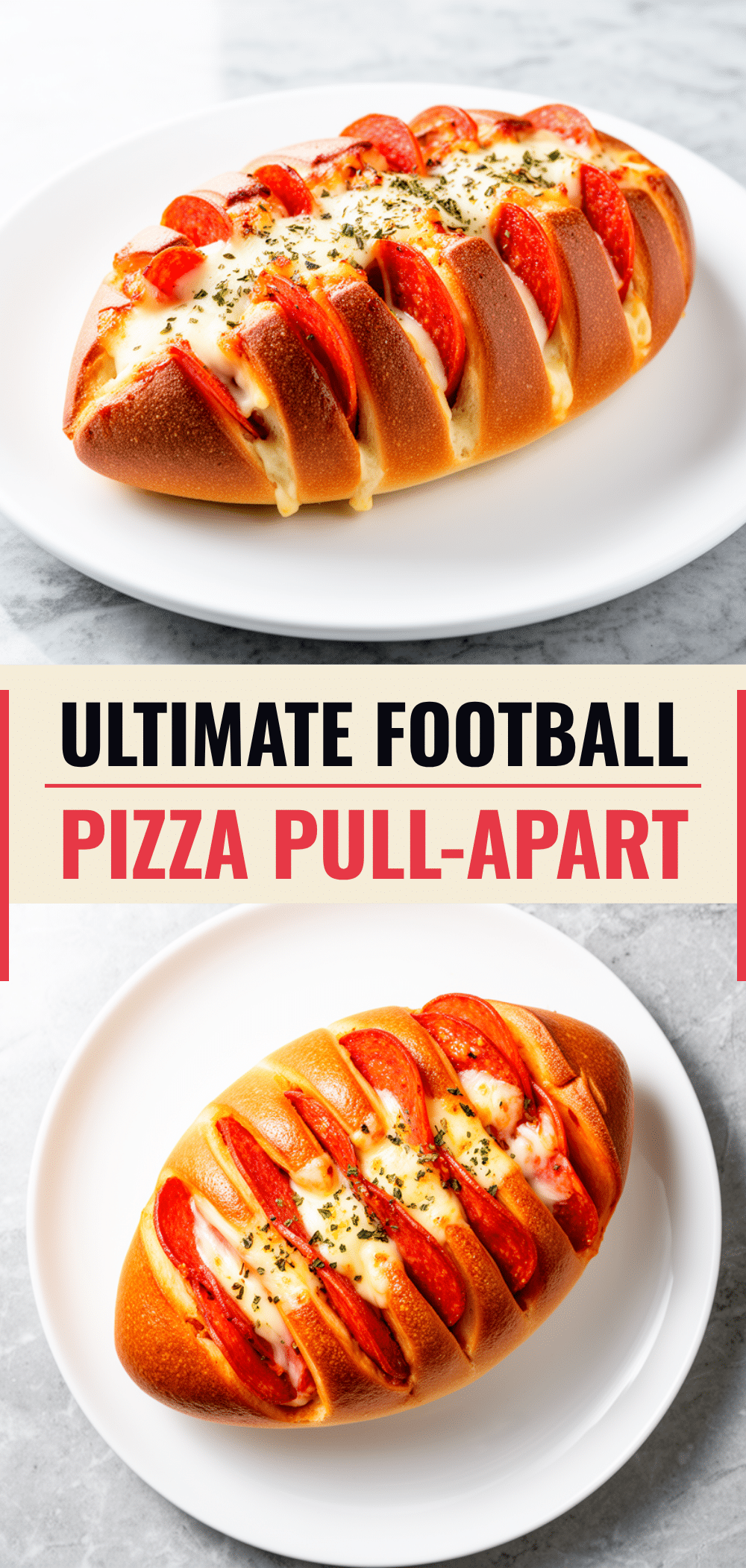 Football Party Pepperoni Pizza Pull-Apart Bread: 5 Easy Game Day Bites 5 Football Party Pepperoni Pizza Pull-Apart Bread recipe