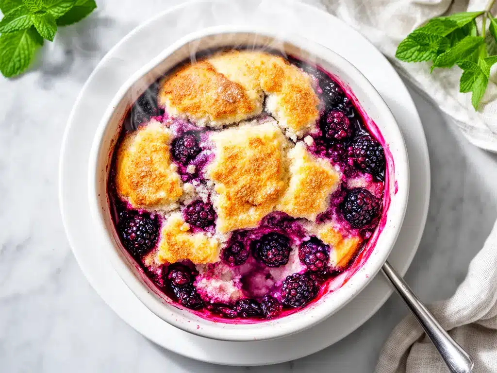 Fresh Blackberry Cobbler: Easy Homemade Dessert 4 fresh blackberry cobbler preparation steps