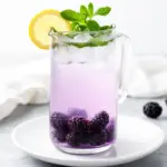 fresh blackberry mint lemonade - featured image