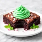 fudgy mint chocolate brownies - featured image