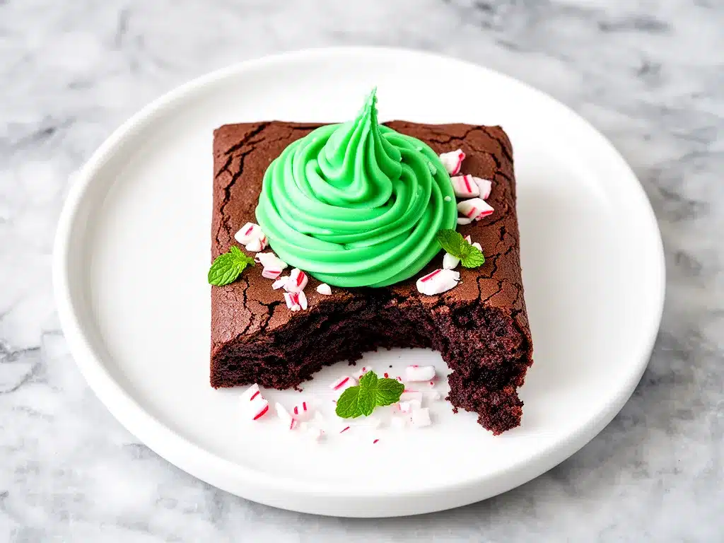 Fudgy Mint Chocolate Brownies: 5-Ingredient Easy Recipe 4 fudgy mint chocolate brownies preparation steps