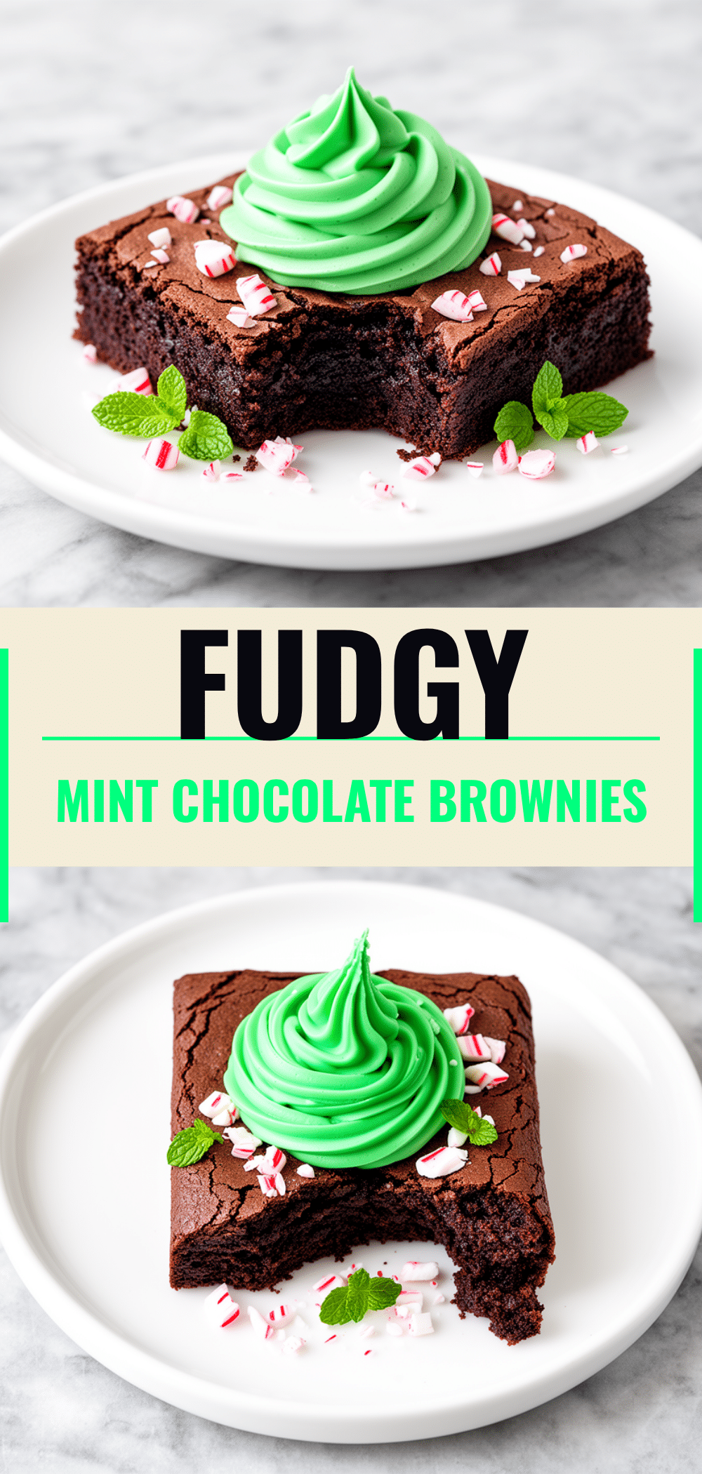 Fudgy Mint Chocolate Brownies: 5-Ingredient Easy Recipe 5 fudgy mint chocolate brownies recipe