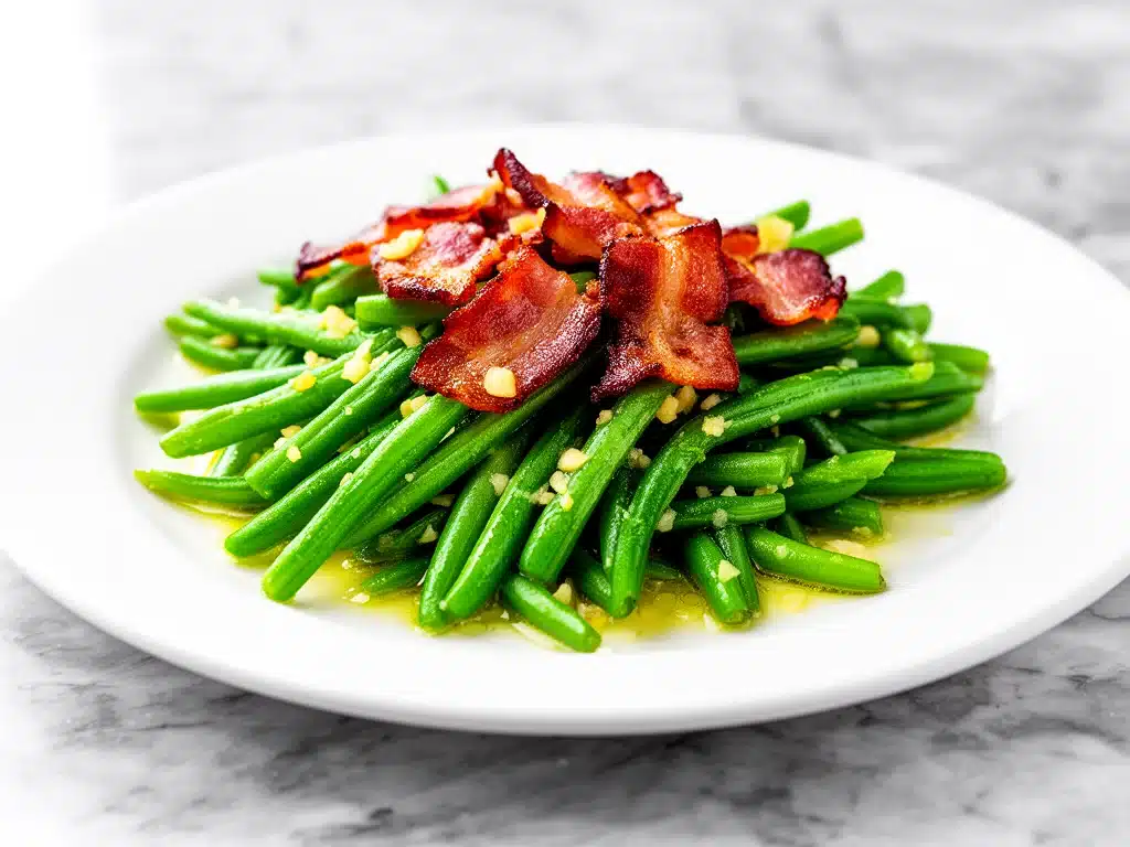 Garlic Butter Green Beans with Bacon - featured image