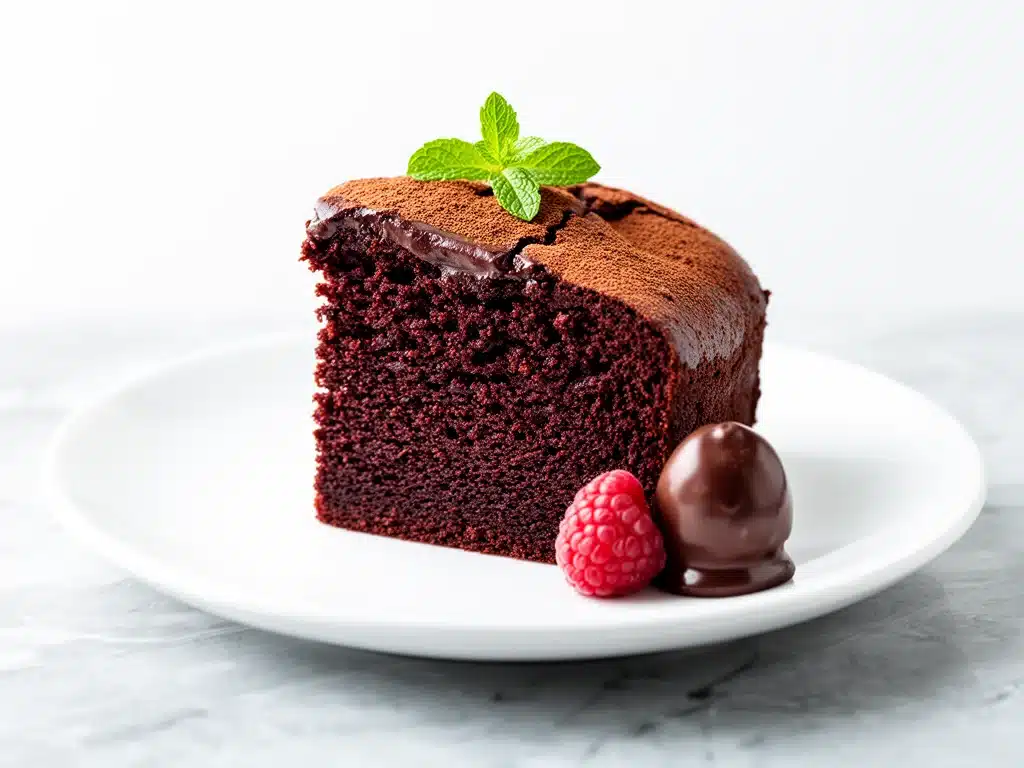 gluten-free flourless fudgy chocolate cake - featured image