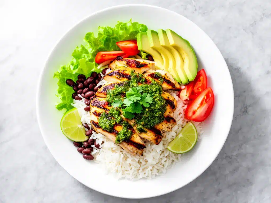 Grilled Cilantro Lime Chicken Bowls: Easier Than Takeout 4 grilled cilantro lime chicken bowls preparation steps