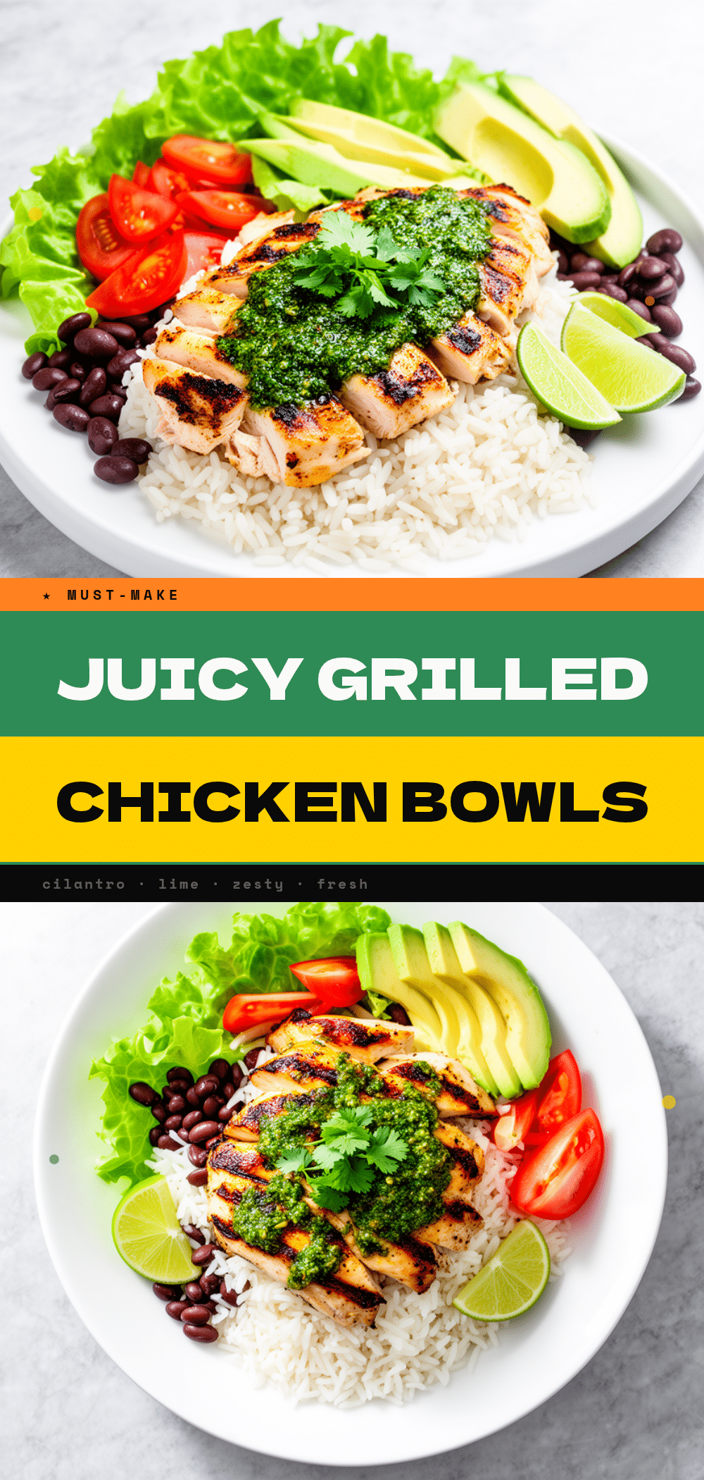 Grilled Cilantro Lime Chicken Bowls: Easier Than Takeout 5 grilled cilantro lime chicken bowls recipe