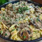 ground beef stroganoff - featured image