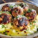 ground chicken meatballs - featured image