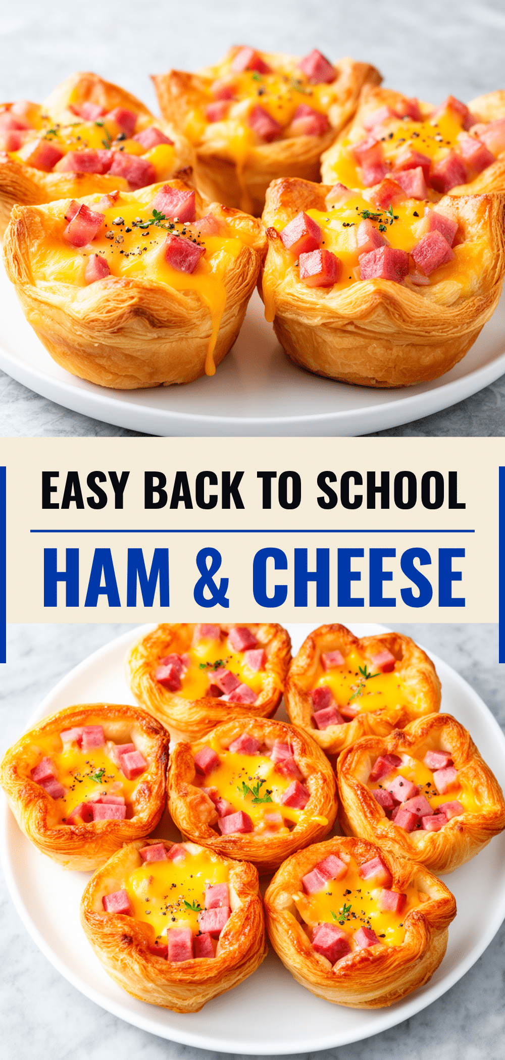 Back-to-School Ham and Cheese Croissant Breakfast Cups 5 Ham and Cheese Croissant Breakfast Cups recipe