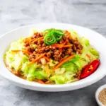 high-protein egg roll in a bowl - featured image