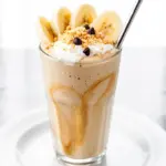 high-protein peanut butter banana smoothie - featured image