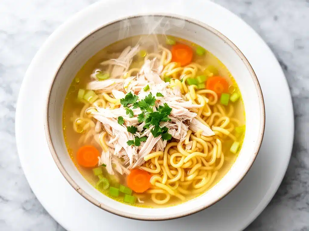 Homemade Chicken Noodle Soup: Easy 30-Minute Weeknight Meal 4 homemade chicken noodle soup preparation steps