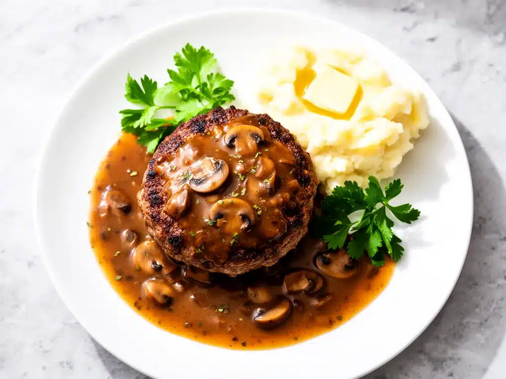 Homemade Salisbury Steak: Easy Best Recipe 4 homemade Salisbury steak preparation steps