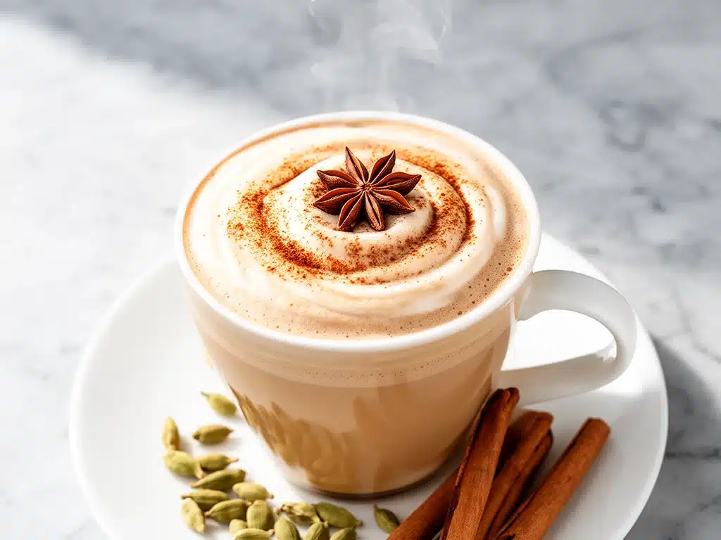 homemade vanilla chai latte - featured image