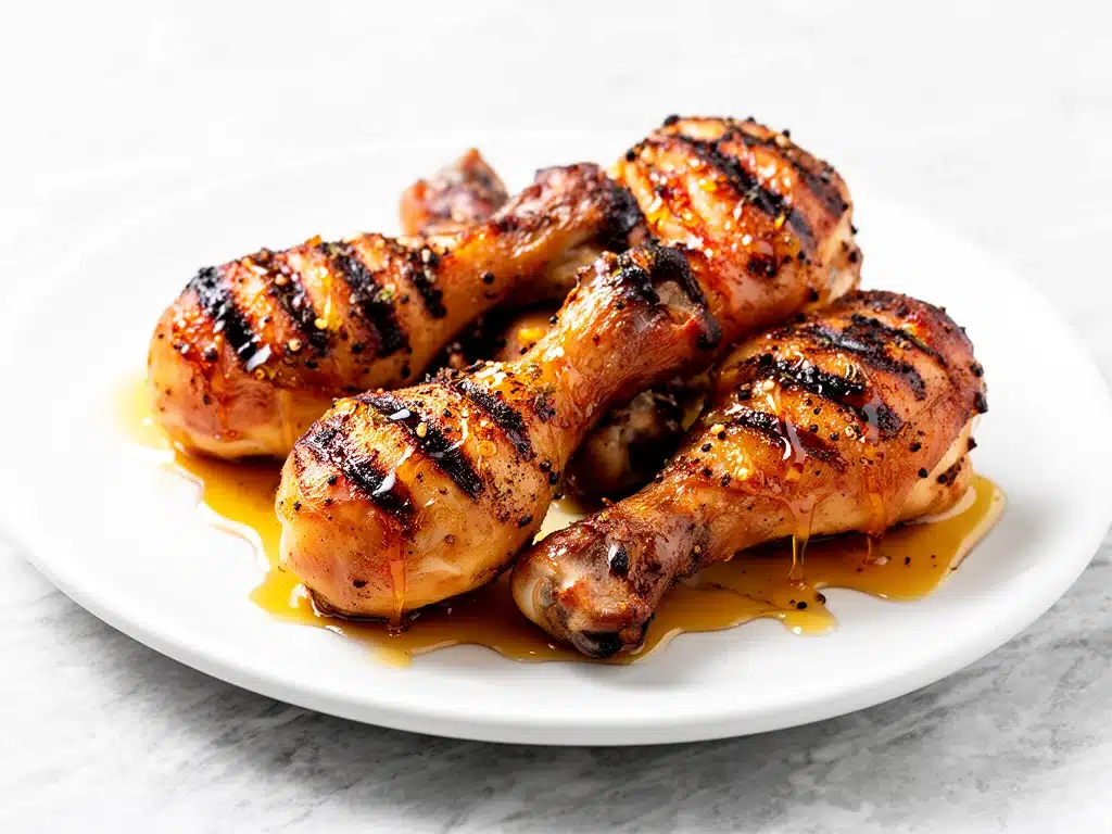 Honey Glazed BBQ Chicken Drumsticks - featured image